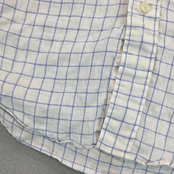 Brooks Bothers x Baird McNutt Regent Original Polo Shirt Button Front Linen sz L - Picture 4 of 9